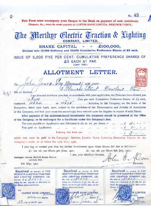 MerthyrTydfil_Tramcars_ShareAllotmentCert.JPG (167585 bytes)